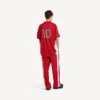 T-shirt da calcio da uomo oversize in rosso