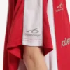 T-shirt da calcio da uomo oversize in rosso