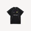 T-shirt da calcio da uomo oversize nera T-shirt da calcio da uomo oversize nera