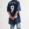 T-shirt da calcio oversize “Blu” 641664TJV054482