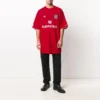 T-shirt da calcio oversize “Red White” 641666TJV056540
