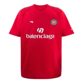 T-shirt da calcio oversize “Rosso Bianco” 641658TJV516540