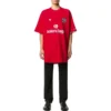 T-shirt da calcio oversize “Rosso Bianco” 641658TJV516540