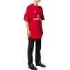 T-shirt da calcio oversize “Rosso Bianco” 641658TJV516540