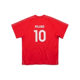 T-shirt da calcio oversize “Rosso Bianco” 777705TPVV36643