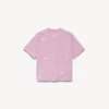 T-shirt da donna 520 stickers con vestibilità media in rosa antico/bianco