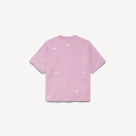 T-shirt da donna 520 stickers con vestibilità media in rosa antico/bianco