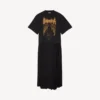 T-shirt da donna Balenciaga Sacra Cœur con strascico, nera T-shirt da donna Balenciaga Sacra Cœur con strascico, nera