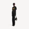 T-shirt da donna Balenciaga Sacra Cœur, vestibilità media, in nero T-shirt da donna Balenciaga Sacra Cœur, vestibilità media, in nero