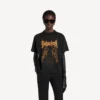 T-shirt da donna Balenciaga Sacra Cœur, vestibilità media, in nero T-shirt da donna Balenciaga Sacra Cœur, vestibilità media, in nero