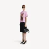 T-shirt da donna Balenciaga Sacra Cœur, vestibilità media, in rosa antico T-shirt da donna Balenciaga Sacra Cœur, vestibilità media, in rosa antico