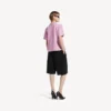 T-shirt da donna Balenciaga Sacra Cœur, vestibilità media, in rosa antico T-shirt da donna Balenciaga Sacra Cœur, vestibilità media, in rosa antico