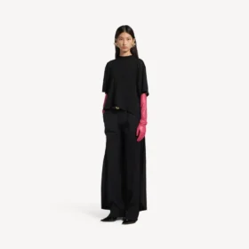 T-shirt da donna con stampa “Train” in nero