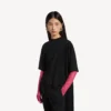 T-shirt da donna con stampa “Train” in nero T-shirt da donna con stampa “Train” in nero