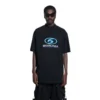 T-shirt da surfista “Black Blue” 764235TPVU61165