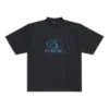 T-shirt da surfista, vestibilità media “Black Blue” 764235TPVM31412