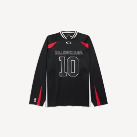 T-shirt da uomo a maniche lunghe oversize Balenciaga | Collaborazione NBA, colore nero/multicolore T-shirt da uomo a maniche lunghe oversize Balenciaga | Collaborazione NBA, colore nero/multicolore