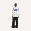 T-shirt da uomo a maniche lunghe oversize Balenciaga | Collaborazione NBA in bianco/multicolore T-shirt da uomo a maniche lunghe oversize Balenciaga | Collaborazione NBA in bianco/multicolore