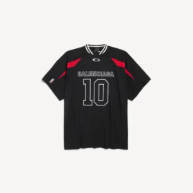 T-shirt da uomo Balenciaga | Collaborazione con la NBA, modello oversize, nei colori nero/multicolore T-shirt da uomo Balenciaga | Collaborazione con la NBA, modello oversize, nei colori nero/multicolore