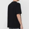 T-shirt da uomo Balenciaga Paris Love a maniche corte con stampa, spessore regolare, nera 594579TGV431000