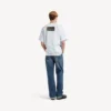 T-shirt da uomo con stampa “Bumper Stickers” a vestibilità media, colore bianco