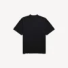 T-shirt da uomo con stampa “messy spray” e vestibilità media  in nero