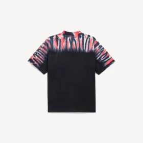 T-shirt da uomo con stampa tie-dye estrema, vestibilità media, colore nero T-shirt da uomo con stampa tie-dye estrema, vestibilità media, colore nero