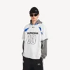 T-shirt da uomo oversize Balenciaga | Collaborazione NBA in bianco/multicolore T-shirt da uomo oversize Balenciaga | Collaborazione NBA in bianco/multicolore