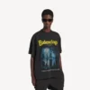 T-shirt da uomo “The Address” con vestibilità media in nero slavato