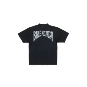 T-shirt disegnato a mano, vestibilità media “Black Faded” 764235TPVU41569
