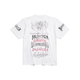 T-shirt Diy Metal “Bianco Nero Rosso” 641675TPVO29065