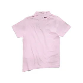 T-shirt gothic in tessuto ristretto “Light Pink” 788246TQVJ55708
