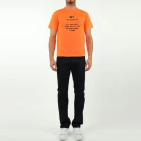 T-shirt “Hi My Name Is” “Arancione” 661705TKVK47513