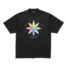 T-shirt “How Do You Feel” vestibilità media “Black” 764235TQVS31055