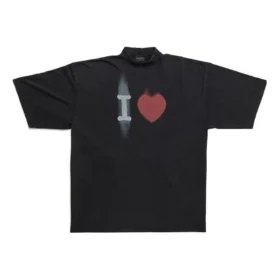 T-shirt “I Love” taglia L “Black” 744439TOVH39034