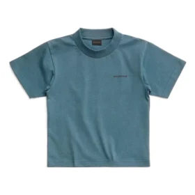 T-shirt in cotone con logo “Blue” 681864TOVK74005
