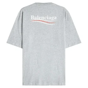 T-shirt in cotone con logo politico “Grigio” BLGA-508203-TAV44-GY