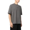 T-shirt in cotone con logo ricamato “Grey” 612966TNVG91300