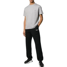 T-shirt in cotone con piccolo logo stampato “Grey” 556151TYK281300