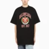 T-shirt in cotone con stampa del logo del college “Black” 676589TLV898067