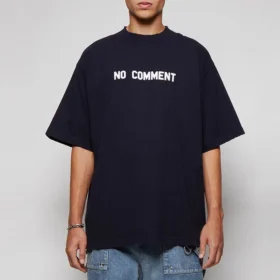 T-shirt in cotone No Comment “Navy” 684155TLVG33967
