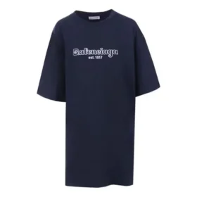 T-shirt in cotone oversize EST. 1917 “Dark Blue” 583218TFV44