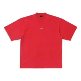 T-shirt Je t’aime, vestibilità larga “Rosso” 744439TOVM75871