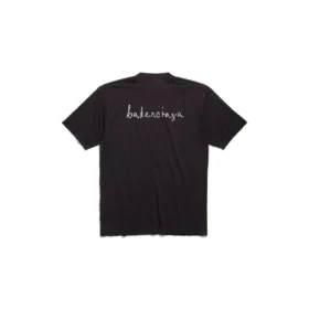 T-shirt Lovey, vestibilità larga, “Nera” 641675TQVV89034