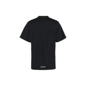 T-shirt lunga con orlo posteriore, vestibilità squadrata “Black” 681045TLVH91070