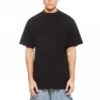 T-shirt lunga con orlo posteriore, vestibilità squadrata “Black” 681045TLVH91070