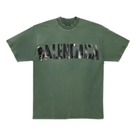 T-shirt New Tape Type, vestibilità media “Verde scuro” 739784TQVQ83004