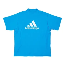 T-shirt oversize Balenciaga x adidas “Blue” 731769TNVP34024