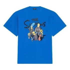 T-shirt oversize Balenciaga x The Simpsons “Blue” 676589TLVG74210
