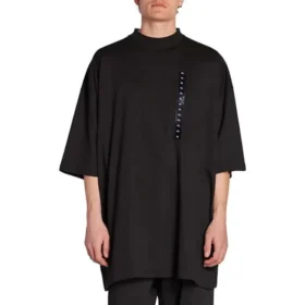 T-shirt oversize con etichetta della taglia “Black” 720209TNVE41000